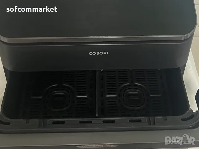 Смарт Еър фрайър Cosori Dual Blaze TwinFry 10L (TF101) – Много добро състояние, с Гаранция!, снимка 4 - Фритюрници - 55324762