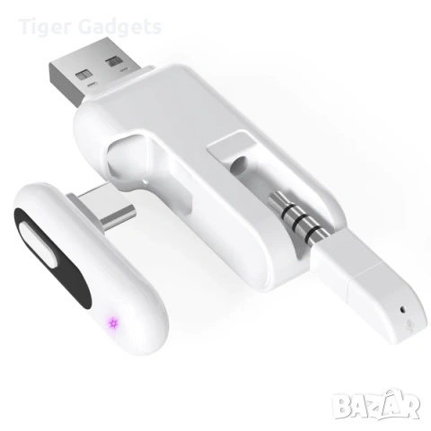 YOCOWOCO UT02 Bluetooth адаптер за PS5, Nintendo Switch и PC – USB-C / USB-A, aptX Low Latency