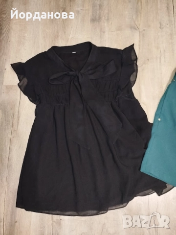 Панталонки H&M с висока талия и ефирна блузка, снимка 2 - Къси панталони и бермуди - 55388682