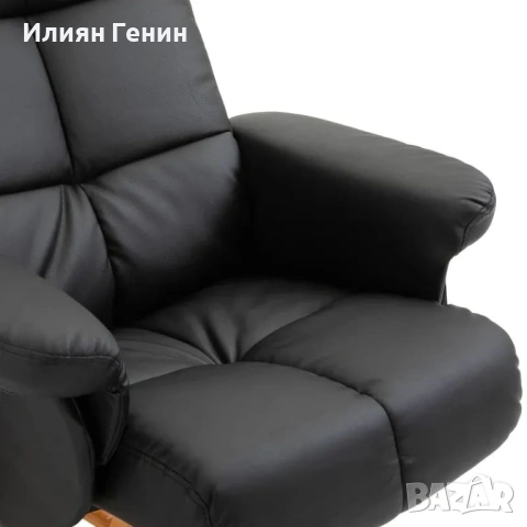 Масажен стол HOMCOM с табуретка, 145° накланящ се, снимка 8 - Дивани и мека мебел - 54086372