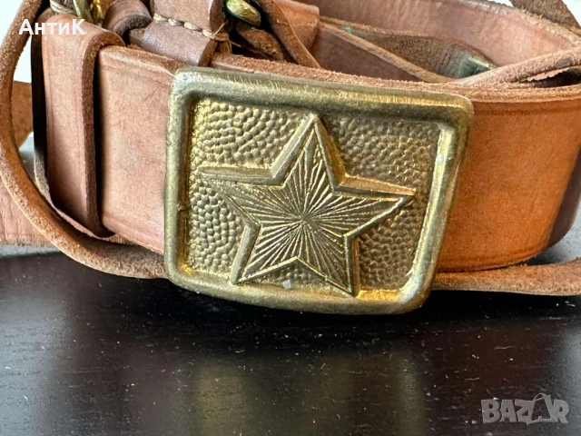 Соц Военен Сержантски Колан Портупей, снимка 2 - Антикварни и старинни предмети - 54118501