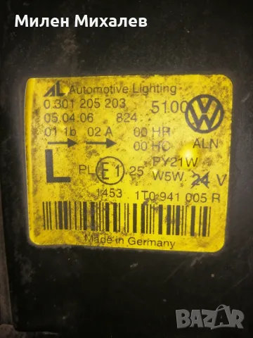 Преден ляв фар за Vw Touran 2006 година, снимка 4 - Части - 55379860