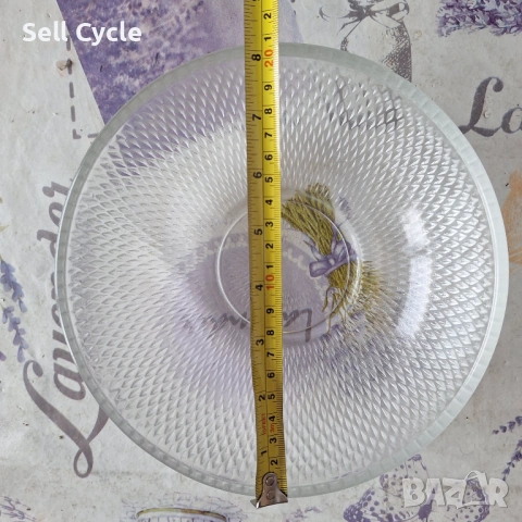 ✅КРИСТАЛНА КУПА - 20 см.❗, снимка 4 - Други - 53989168