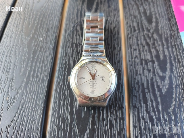 Кварцов часовник Swatch Irony Big, наречено „Swagmen White“, снимка 3 - Мъжки - 54821323