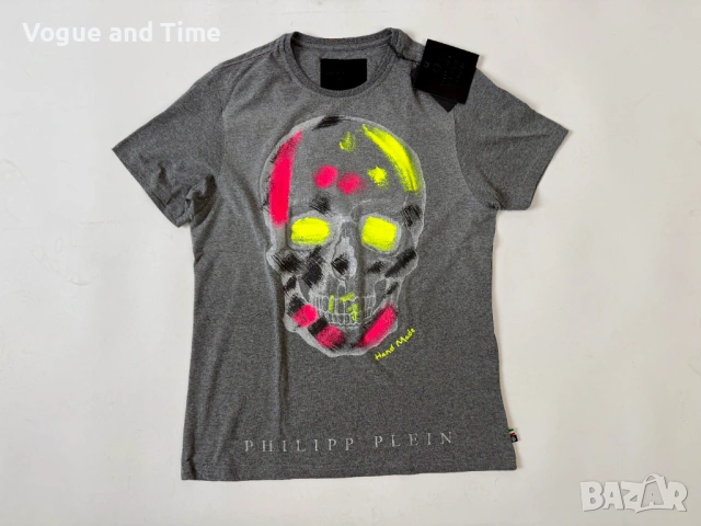 Тениска Philipp Plein Handmade Skull, снимка 6 - Тениски - 54808519