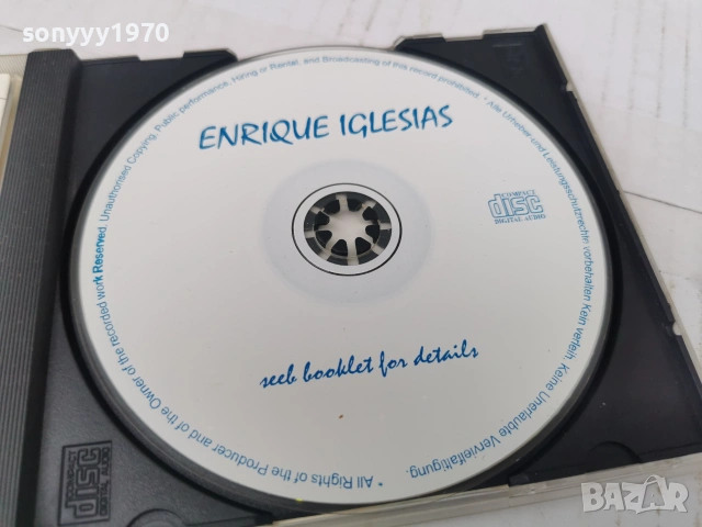 ENRIQUE IGLESIAS CD 0707261124H2E7R, снимка 4 - CD дискове - 55184719