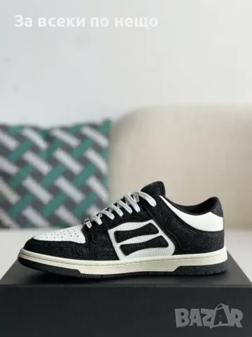 Amiri Skel Top Low Sneakers "Black/White" Мъжки Маратонки👟Дамски Маратонки Код ch20, снимка 4 - Маратонки - 55413229