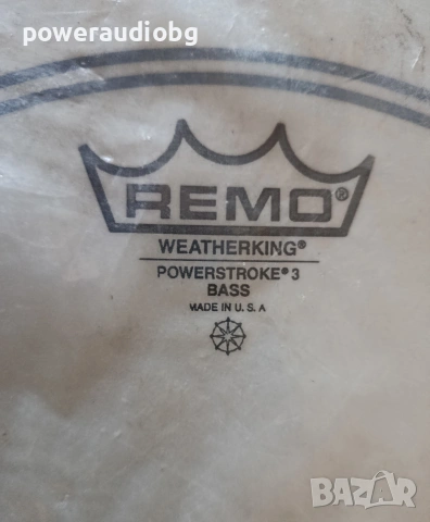 Кожа за барабани Remo PowerStroke 3 Coated Bass Batter - 18 инча, снимка 3 - Ударни инструменти - 55148930