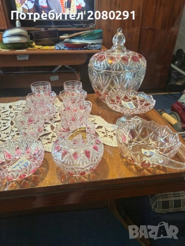 Сервиз оловен кристал , снимка 2 - Сервизи - 54902323
