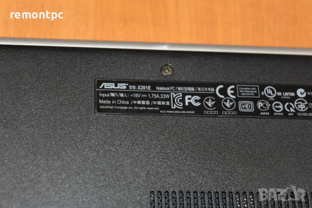 ASUS X201E 11 инчов . 4 GB DDR3 . 320 GB HDD - батерия и зарядно, снимка 10 - Лаптопи за работа - 55262347