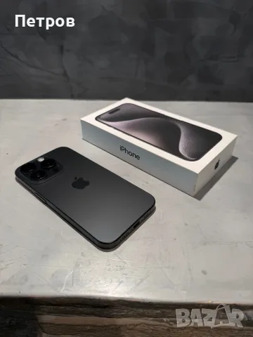 КАТО ЧИСТО НОВ Iphone 15 Pro 256 GB Black, снимка 4 - Apple iPhone - 55613206