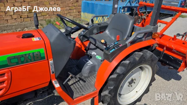 Японски трактор Kubota GB180 (Hitachi CTX18) с фреза, 4x4, 18 кс., АграБГ Джолев , снимка 9 - Селскостопанска техника - 55636404