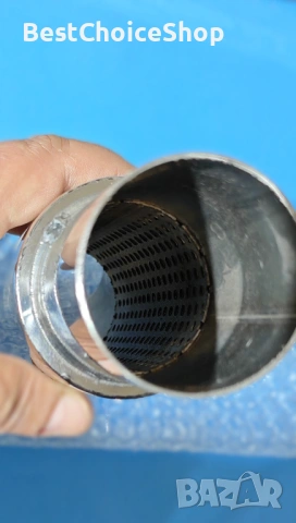 Накрайник за ауспух неръждаема стомана кръгъл вход универсален, снимка 2 - Аксесоари и консумативи - 54087751