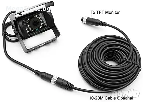 Комплект за монитор за паркинг на превозно средство 7" LCD HD монитор, снимка 9 - Аксесоари и консумативи - 55493481