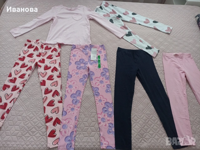 Детски клинове и блузка за момиче 134см