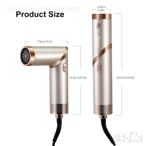 Електрически уред за коса LXNZUHN®, 5 в 1, 1000W, снимка 2 - Аксесоари за коса - 54220240