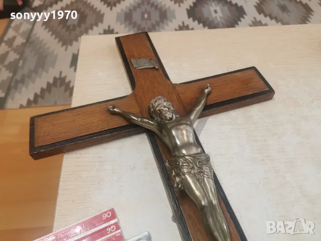 ГОЛЯМ КРЪСТ С ХРИСТОС 60СМ 0908261623L4, снимка 16 - Антикварни и старинни предмети - 55604905