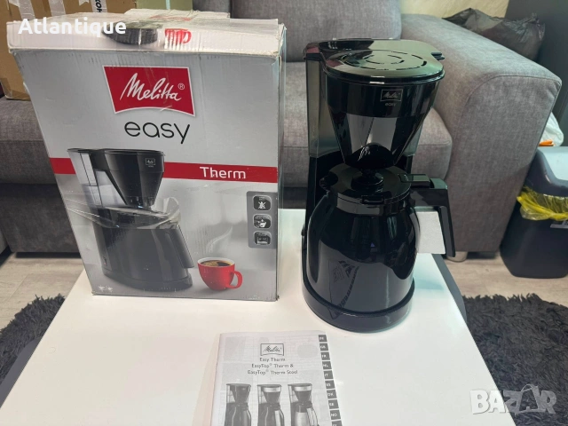 Шварц кафемашина Melitta Easy Therm - 1050Watt, черна