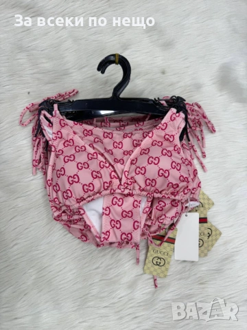 Gucci Дамски Розов Бански С 2 Части👙Дамски Бански С Две Части В Розов Цвят Гучи Код SK1651