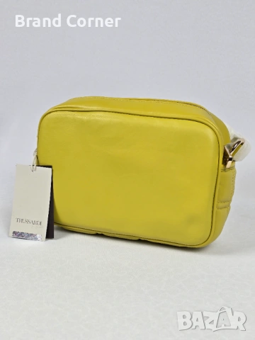Нова дамска чанта Trussardi в жълт цвят със сертификат, снимка 3 - Чанти - 54407724