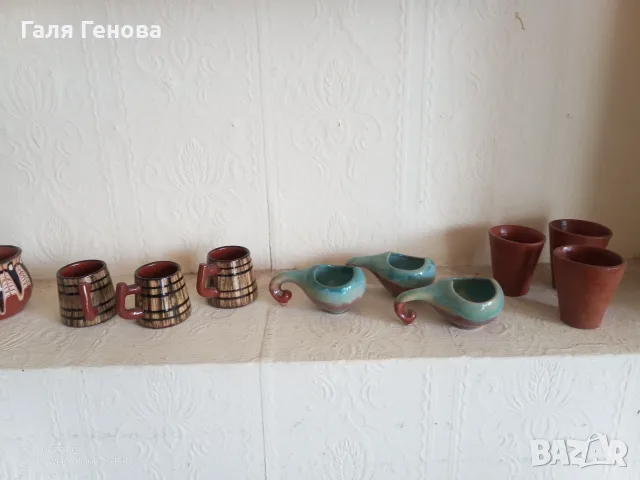 Керамични чаши за ракия , снимка 2 - Чаши - 55602984