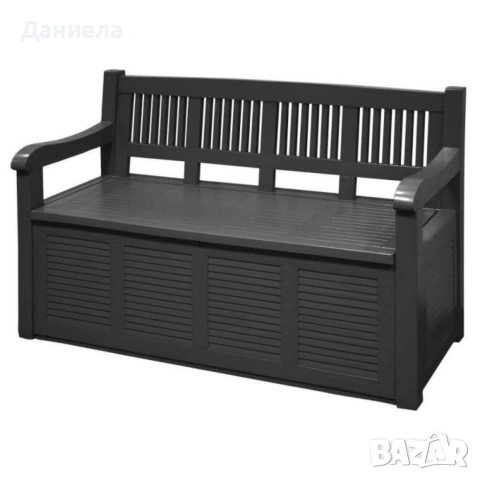 Градинска пейка ракла 2 в 1 – Водоустойчива кутия за съхранение 280L с удобна седалка до 160 кг, снимка 6 - Маси - 54779898