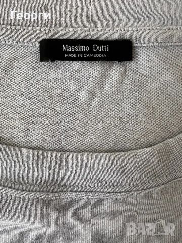 Тениска Massimo Dutti Сива, снимка 3 - Тениски - 54405591