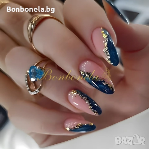 Самозалепващи изкуствени нокти Press On Nails, снимка 11 - Продукти за маникюр - 53033369