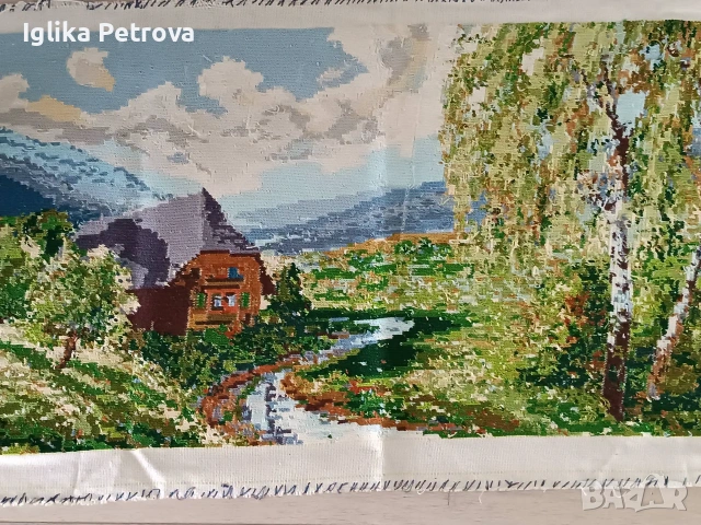Гоблен "Пролет над Визенбаха", снимка 8 - Гоблени - 55070872