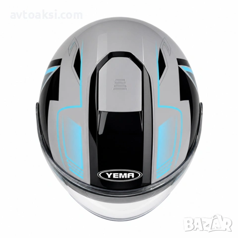 Мото/Скутер каска Лукс YEMA Два цвята, снимка 7 - Аксесоари и консумативи - 54425389