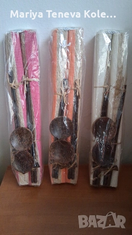 Комплект салфетки от естествени материали , снимка 6 - Други стоки за дома - 54358943