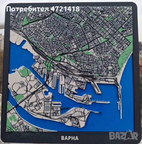 Морската столица 3D! Детайлен макет на Варна, снимка 2 - Декорация за дома - 53999147