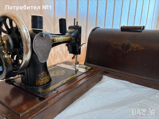 Колекционерски Сингер / Singer 28K от 1906 г. – Оригинален Викториански декор, снимка 5 - Антикварни и старинни предмети - 55677495