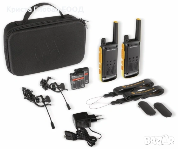 TOP! 2бр. Motorola T82 Extreme – МОД за NiMH, Пълен Сет в Твърд Кейс