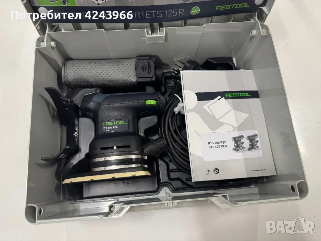 Шлайф вибрационен FESTOOL DTS 400 REQ-Plus, снимка 4 - Шлайфмашини - 54893179