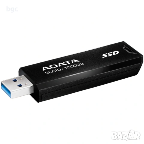 НОВ 1TB Външен SSD ADATA SC610, 1TB, USB 3.2 Gen2, Черен - 60 МЕСЕЦА ГАРАНЦИЯ, снимка 5 - Друга електроника - 54391542