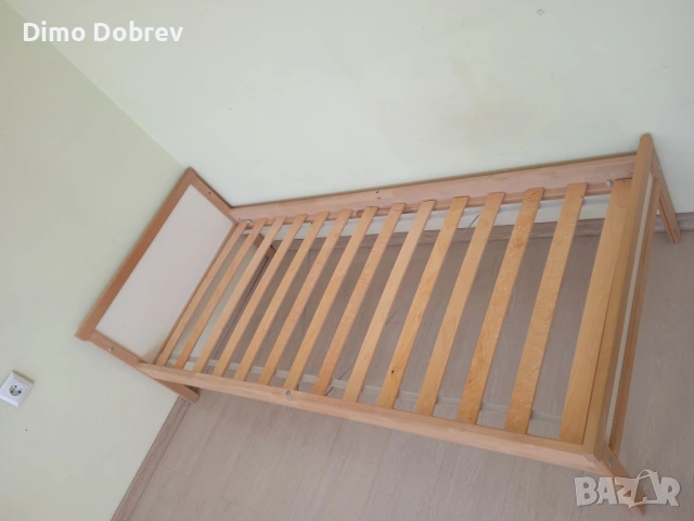 Детско легло и матрак IKEA Sniglar, 3-7 години, снимка 2 - Мебели за детската стая - 54392722