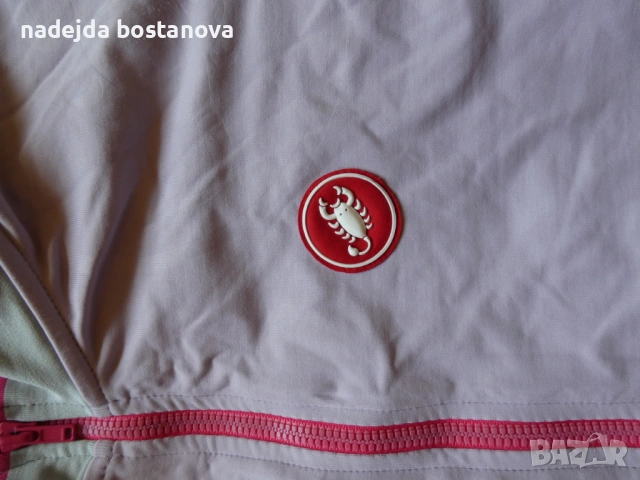 продавам дамска колоездачна фланелка на марката castelli,размер XL в бледо лилаво, снимка 3 - Якета - 54615117
