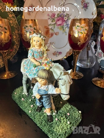 ✨ Колекционерска фигурка Leonardo Collection – “Country Ride” ✨ 👩‍🎨 По дизайн на Christine Haworth, снимка 3 - Колекции - 54288802