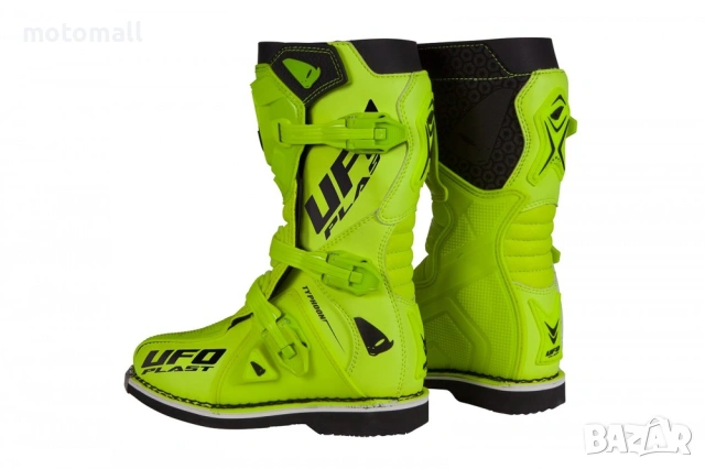 Детски мотокрос ботуши UFO Typhoon boy boots Yellow, снимка 6 - Аксесоари и консумативи - 54781993