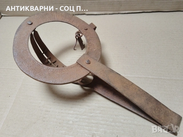 Стар Кован Капан За Животни, Кована Клюса За Животни. / НОМЕР 1777., снимка 6 - Антикварни и старинни предмети - 55281957