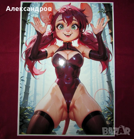 Плакати А4 секси аниме anime мацки еротика ГОЛИ хентай hentai подходящи за подарък, снимка 10 - Декорация за дома - 54180324