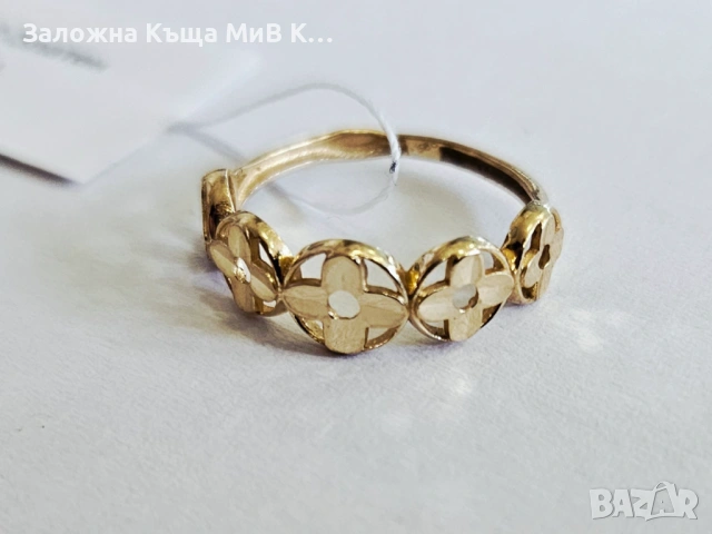 Златен пръстен 1.06гр 01048-26/2, снимка 2 - Пръстени - 54292310