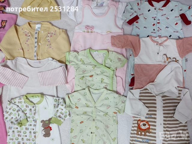 бебешки лот, бебешки дрехи, възраст 0 до 6 месеца, снимка 3 - Комплекти за бебе - 55621362