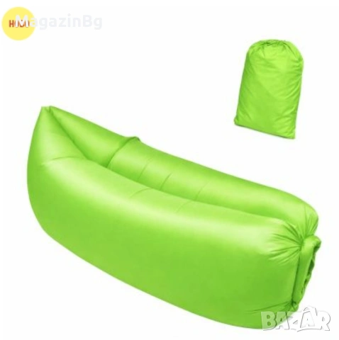 Въздушно легло bubble bed, 230х70 см за къмпинг море градина , снимка 4 - Надуваеми легла - 54331898