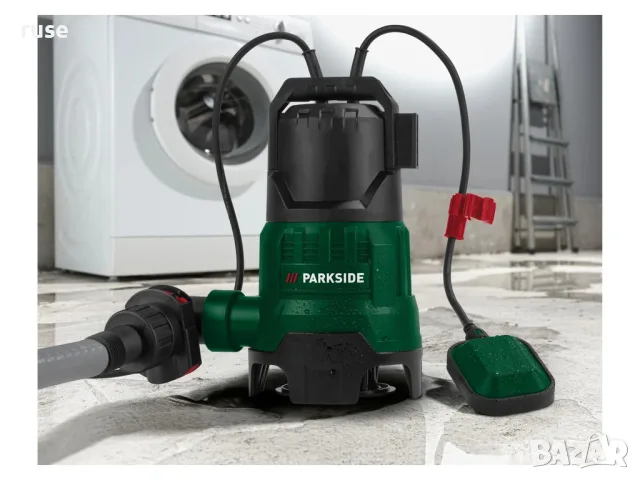 НОВИ! Потопяема помпа за мръсна вода Parkside 400W до 7м, снимка 2 - Напояване - 55393646