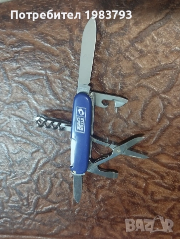 Victorinox Swiss син,с ножица неизползван., снимка 2 - Ножове - 54700504