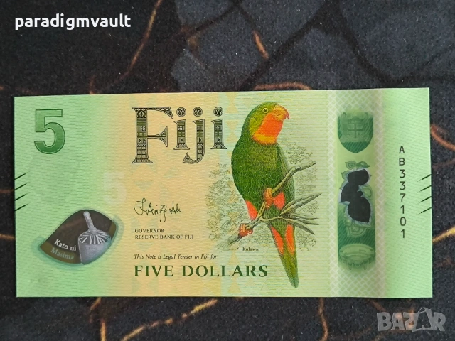 Банкнота - Фиджи - 5 долара UNC | 2025г.