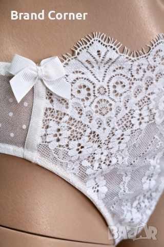 Hunkemöller бяло дантелено дамско долнище / прашка – размер L, снимка 3 - Бельо - 54538481