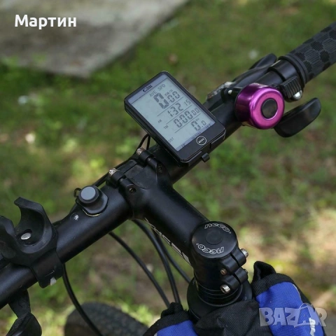 Вело компютър километраж с голям дисплей, водоустойчив, led подсветка, много функции, снимка 2 - Аксесоари за велосипеди - 54660555